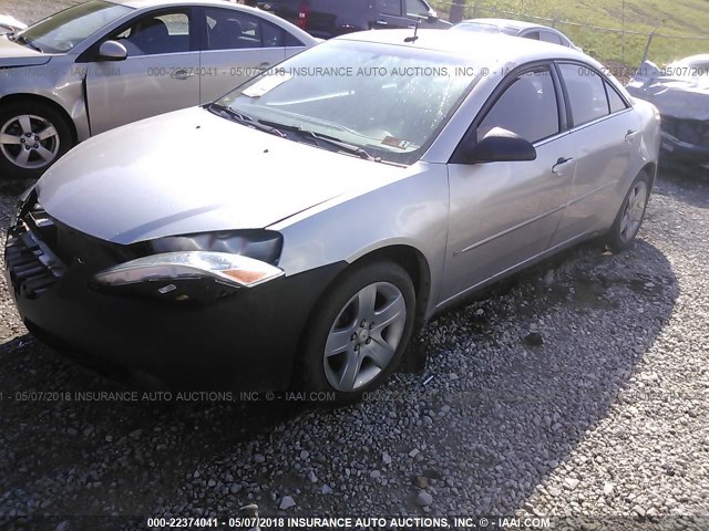 1G2ZG57B884118748 - 2008 PONTIAC G6 SE SILVER photo 2