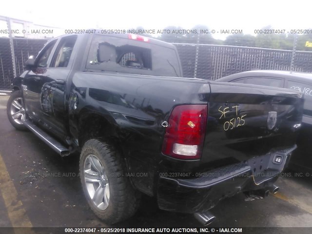 1C6RR7MT0FS504319 - 2015 RAM 1500 SPORT BLACK photo 3