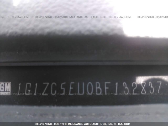 1G1ZC5EU0BF132837 - 2011 CHEVROLET MALIBU 1LT 白色 照片 9