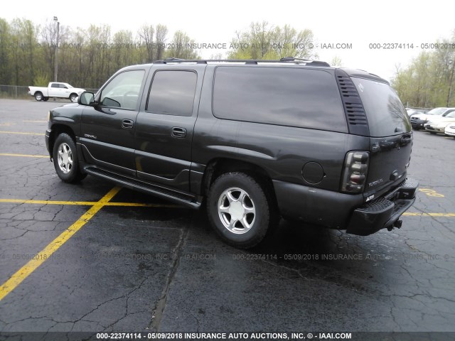 1GKFK66U64J296826 - 2004 GMC YUKON XL DENALI BLACK photo 3