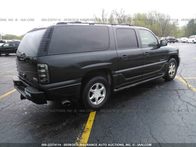 1GKFK66U64J296826 - 2004 GMC YUKON XL DENALI BLACK photo 4