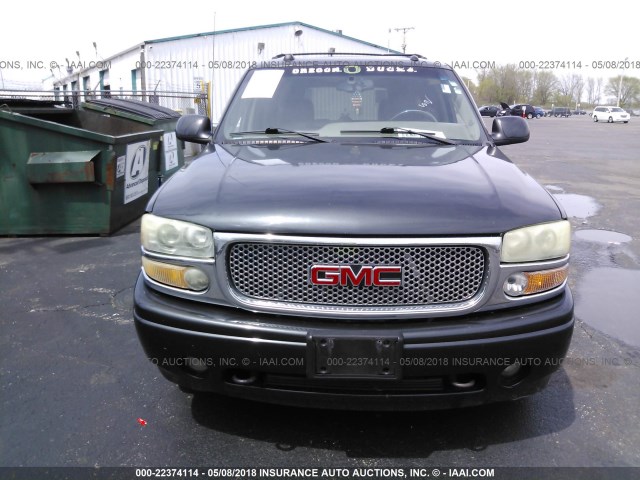 1GKFK66U64J296826 - 2004 GMC YUKON XL DENALI BLACK photo 6