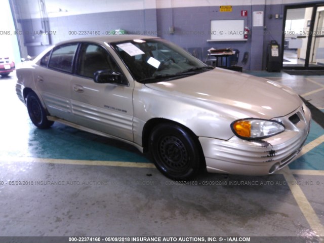 1G2NE52T31M576126 - 2001 PONTIAC GRAND AM SE GOLD photo 1