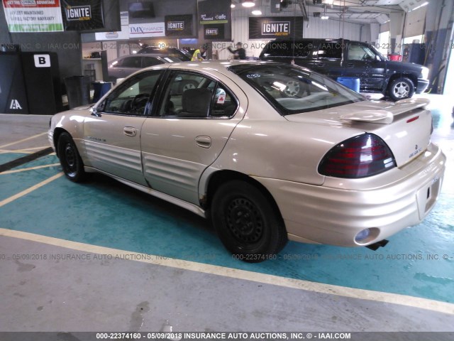 1G2NE52T31M576126 - 2001 PONTIAC GRAND AM SE GOLD photo 3