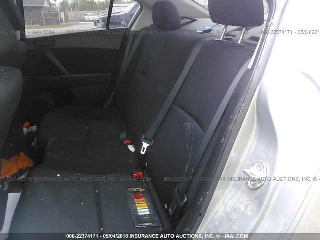 JM1BL1TG2B1483177 - 2011 MAZDA 3 I GRAY photo 8