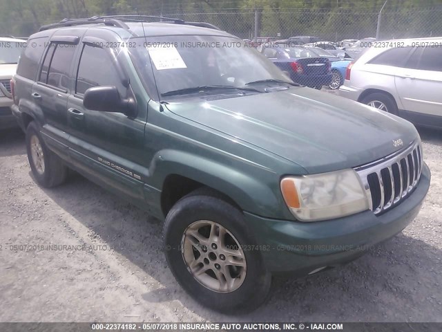 1J4GW68SXXC645666 - 1999 JEEP GRAND CHEROKEE LIMITED GREEN photo 1