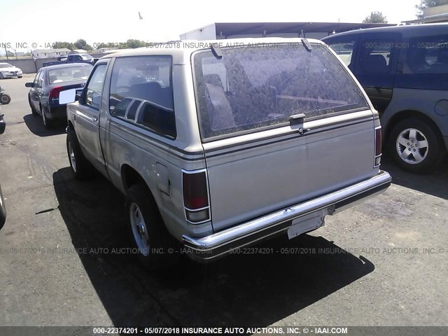 1G8CT18BXF8227183 - 1985 CHEVROLET BLAZER S10 GOLD photo 3