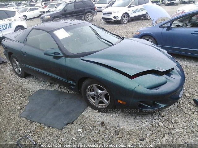 2G2FS22K912136162 - 2001 PONTIAC FIREBIRD GREEN photo 1