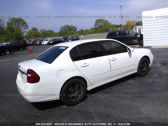 1G1ZT58N98F103110 - 2008 CHEVROLET MALIBU LT/CLASSIC WHITE photo 4