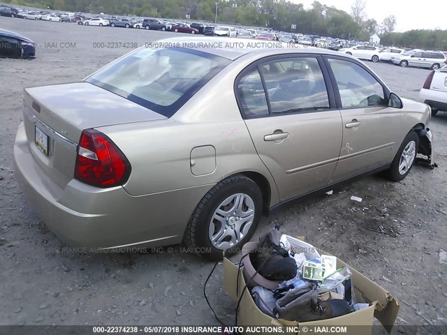 1G1ZS51F36F119550 - 2006 CHEVROLET MALIBU LS TAN photo 4