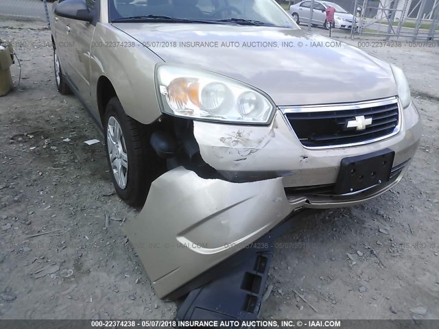 1G1ZS51F36F119550 - 2006 CHEVROLET MALIBU LS TAN photo 6