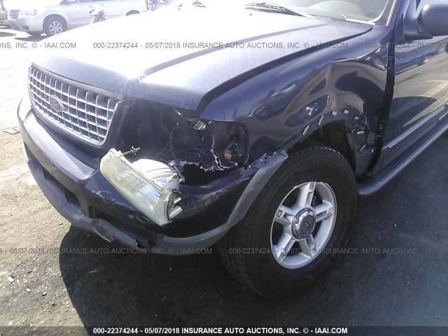 1FMZU63KX3UC78490 - 2003 FORD EXPLORER XLT/XLT SPORT/NBX BLUE photo 6