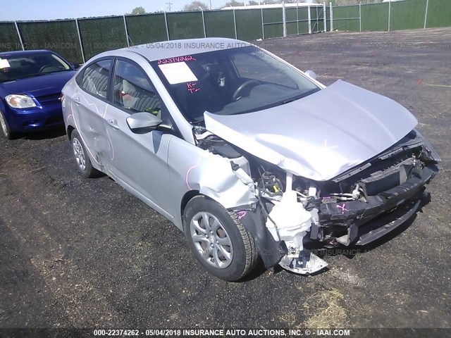 KMHCT4AE0EU622860 - 2014 HYUNDAI ACCENT GLS/GS SILVER photo 1