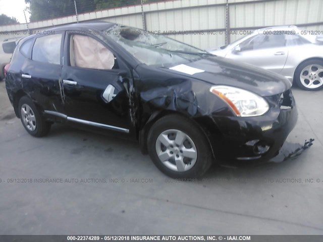 JN8AS5MV8DW605988 - 2013 NISSAN ROGUE S/SV BLACK photo 1