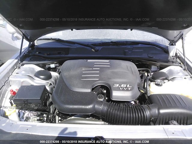 2C3CDZAG9GH183815 - 2016 DODGE CHALLENGER SXT SILVER photo 10