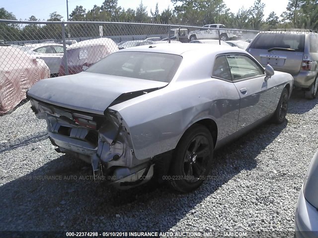 2C3CDZAG9GH183815 - 2016 DODGE CHALLENGER SXT SILVER photo 4