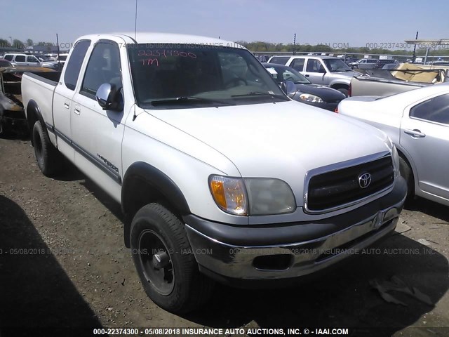 5TBRN34161S190763 - 2001 TOYOTA TUNDRA ACCESS CAB SR5 WHITE photo 1