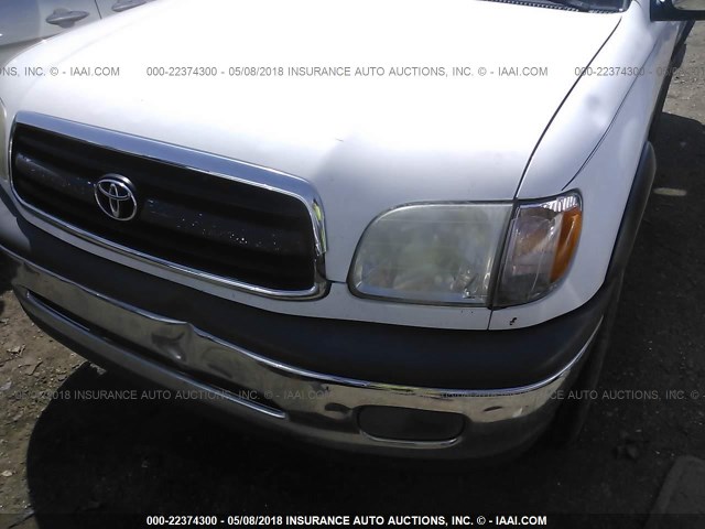 5TBRN34161S190763 - 2001 TOYOTA TUNDRA ACCESS CAB SR5 WHITE photo 6