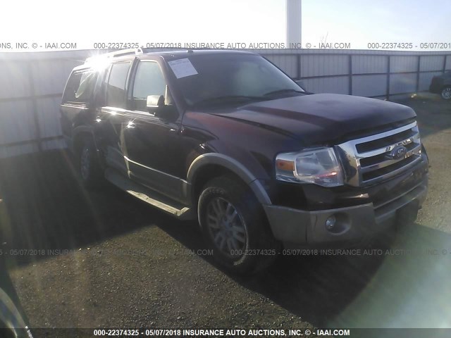 1FMJK1J52AEB19361 - 2010 FORD EXPEDITION EL EDDIE BAUER BURGUNDY photo 1