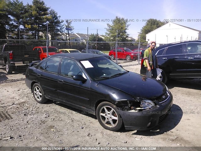 3N1BB51D31L108430 - 2001 NISSAN SENTRA SE BLACK photo 1