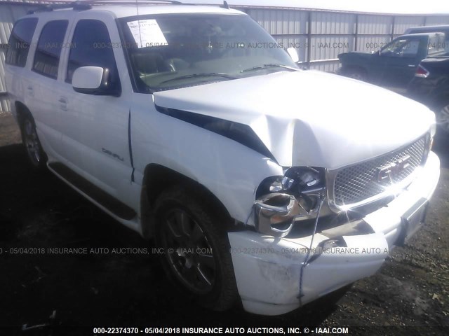 1GKEK63U86J130262 - 2006 GMC YUKON DENALI WHITE photo 1