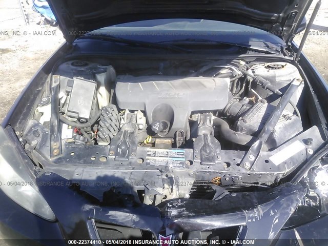 2G2WP552761297363 - 2006 PONTIAC GRAND PRIX BLACK photo 10
