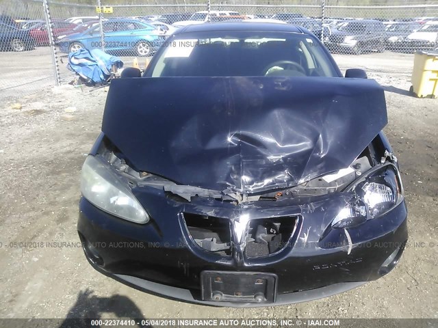 2G2WP552761297363 - 2006 PONTIAC GRAND PRIX BLACK photo 6