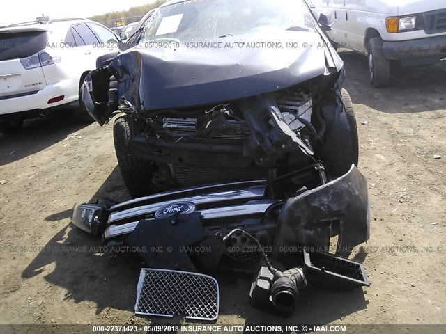 2FMDK4JC0DBA17506 - 2013 FORD EDGE SEL BLACK photo 6