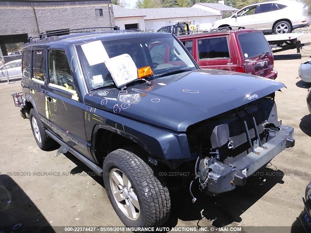 1J8HG48K57C556012 - 2007 JEEP COMMANDER GRAY photo 1