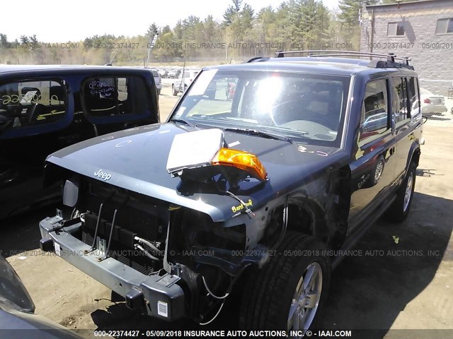 1J8HG48K57C556012 - 2007 JEEP COMMANDER GRAY photo 2