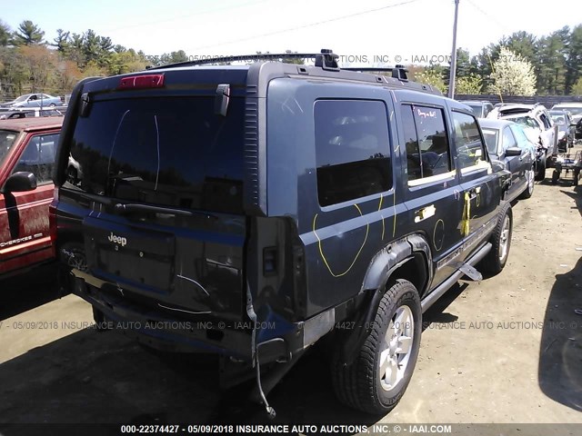 1J8HG48K57C556012 - 2007 JEEP COMMANDER GRAY photo 4