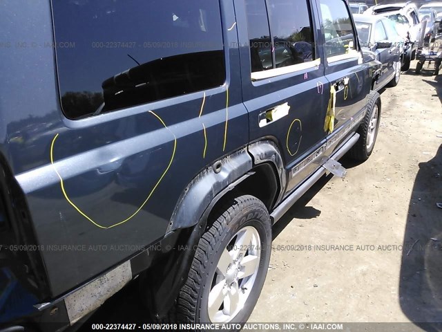 1J8HG48K57C556012 - 2007 JEEP COMMANDER GRAY photo 6