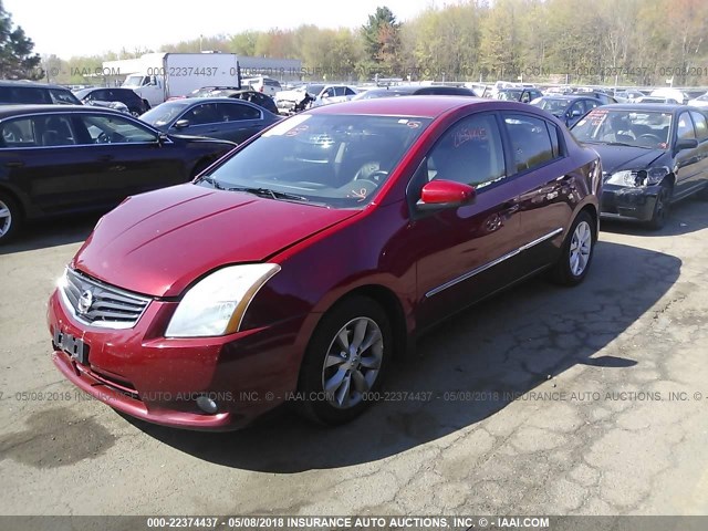 3N1AB6AP4AL629815 - 2010 NISSAN SENTRA 2.0/2.0S/SR/2.0SL RED photo 2