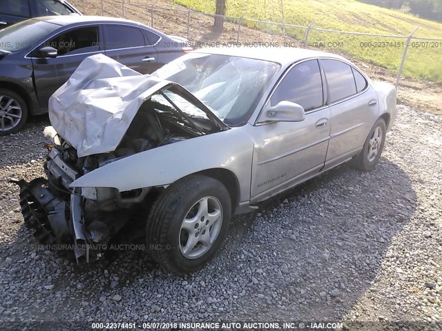 1G2WJ52J9YF156755 - 2000 PONTIAC GRAND PRIX SE GRAY photo 2