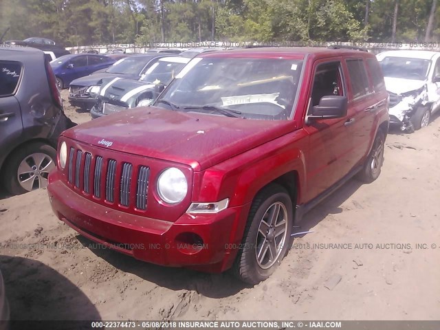 1J8FF28W18D796199 - 2008 JEEP PATRIOT SPORT BURGUNDY photo 2