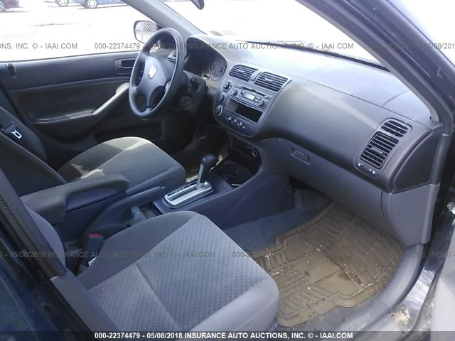 2HGES16385H512309 - 2005 HONDA CIVIC DX VP 黑色 照片 5