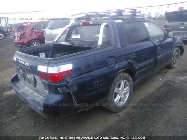 4S4BT62C836115727 - 2003 SUBARU BAJA SPORT BLUE photo 4