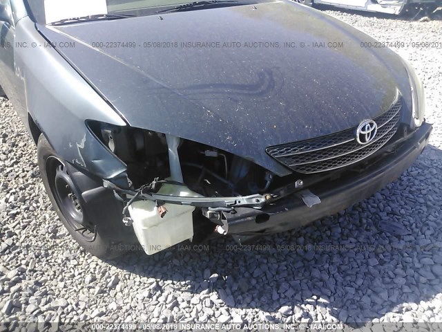 4T1BE32K72U622354 - 2002 TOYOTA CAMRY LE/XLE/SE GREEN photo 6