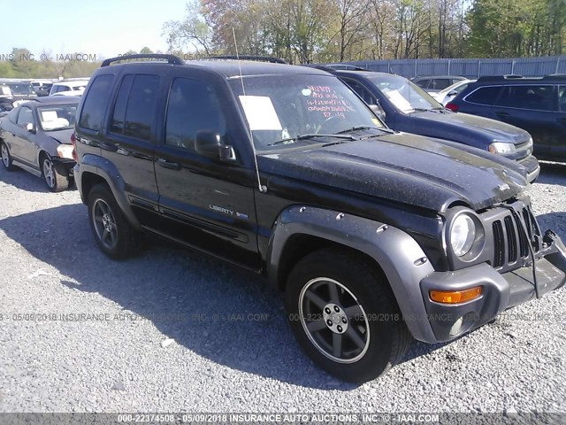 1J4GL48K13W708322 - 2003 JEEP LIBERTY SPORT/FREEDOM შავი ფოტო 1