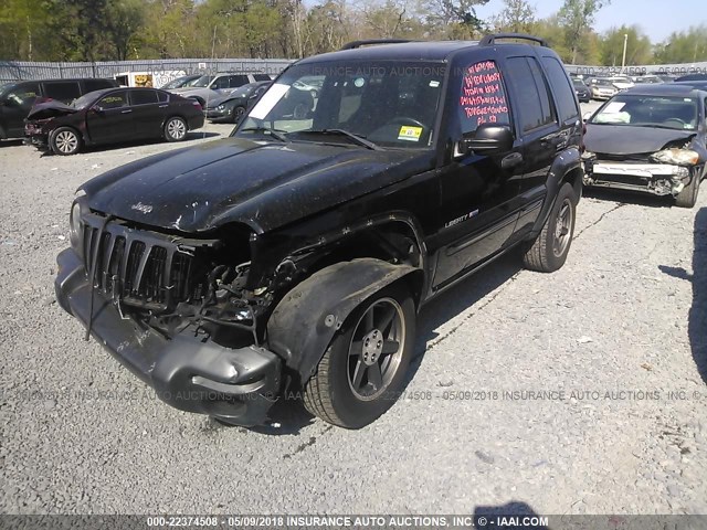 1J4GL48K13W708322 - 2003 JEEP LIBERTY SPORT/FREEDOM შავი ფოტო 2