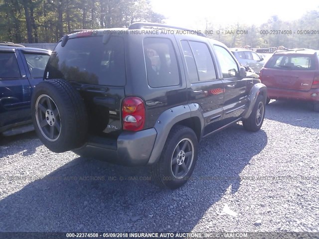 1J4GL48K13W708322 - 2003 JEEP LIBERTY SPORT/FREEDOM BLACK photo 4