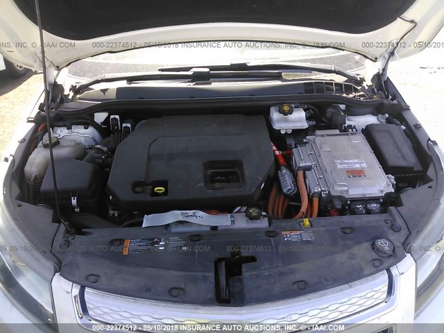 1G1RA6E45CU120904 - 2012 CHEVROLET VOLT WHITE photo 10