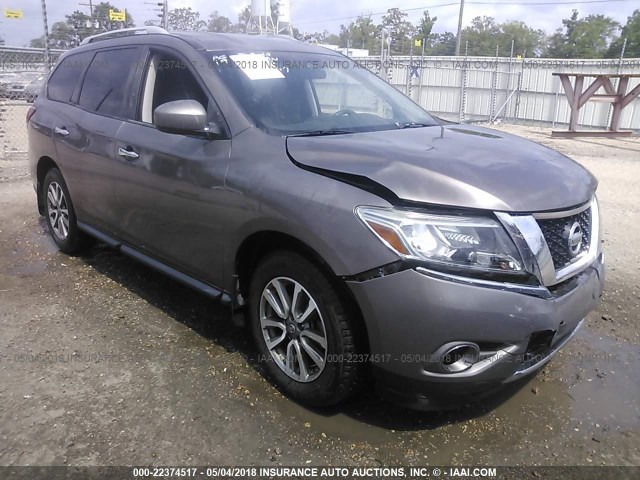 5N1AR2MN5DC668517 - 2013 NISSAN PATHFINDER S/SV/SL/PLATINUM 棕色 照片 1