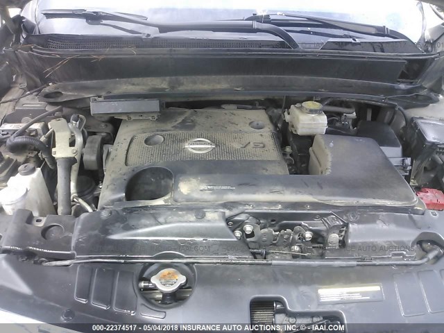 5N1AR2MN5DC668517 - 2013 NISSAN PATHFINDER S/SV/SL/PLATINUM 棕色 照片 10