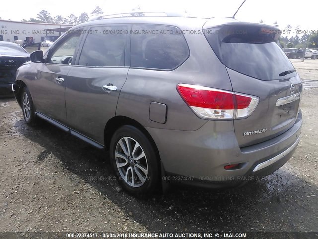 5N1AR2MN5DC668517 - 2013 NISSAN PATHFINDER S/SV/SL/PLATINUM 棕色 照片 3