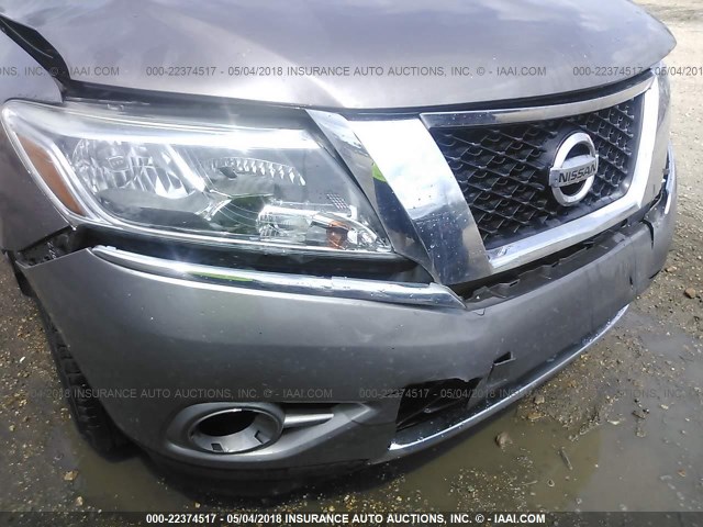 5N1AR2MN5DC668517 - 2013 NISSAN PATHFINDER S/SV/SL/PLATINUM 棕色 照片 6