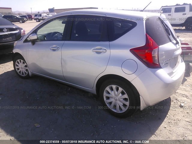 3N1CE2CP7FL429878 - 2015 NISSAN VERSA NOTE S/S PLUS/SV/SL/SR SILVER photo 3