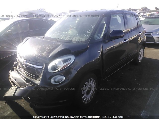 ZFBCFAAH2FZ031473 - 2015 FIAT 500L POP BLACK photo 2