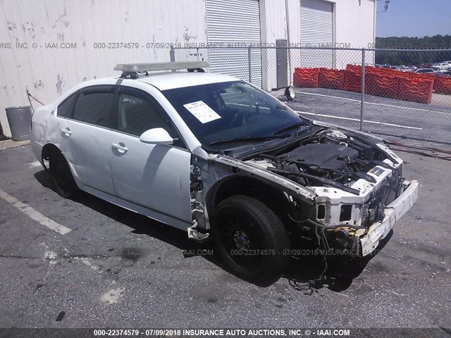 2G1WS57M091277994 - 2009 CHEVROLET IMPALA POLICE WHITE photo 1