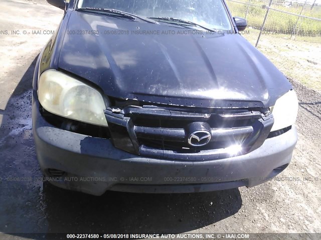 4F2YZ02Z35KM50354 - 2005 MAZDA TRIBUTE I BLACK photo 6